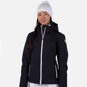 Rossignol Velika Women’s Ski Jacket – Black – MTV Custom Embroidery